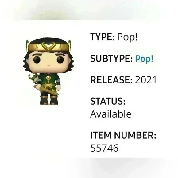 Marvel Kid Loki Funko Pop - Picture 4 of 4